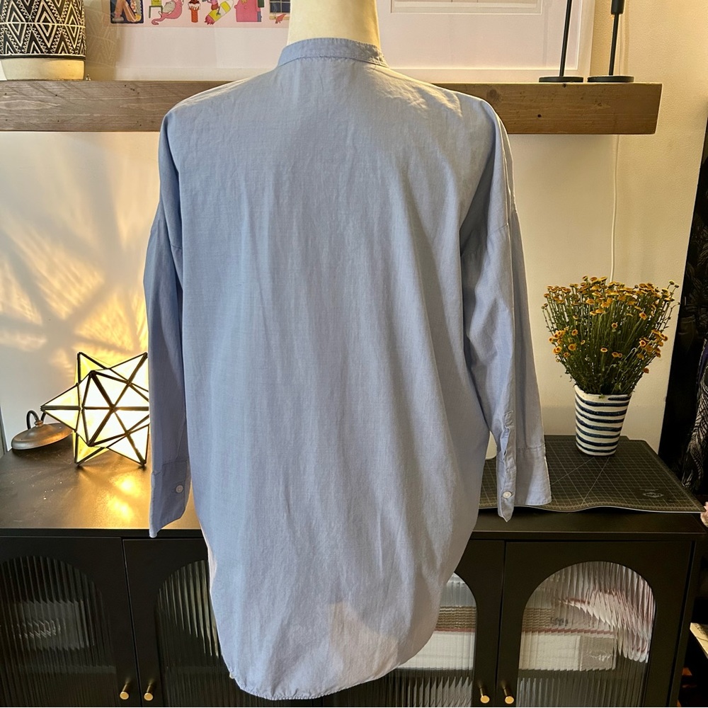 Everlane Cotton Collarless Square Shirt - image 7